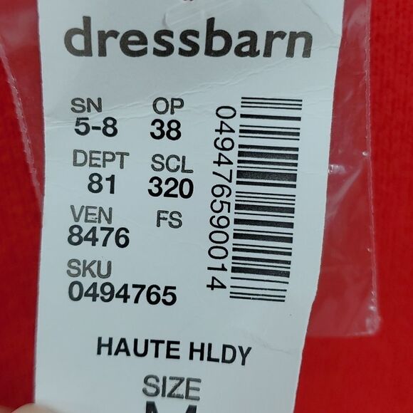 Heidi Weisel lightweight red sweater. Key hole sleeves. NWT size medium. - Picture 5 of 6